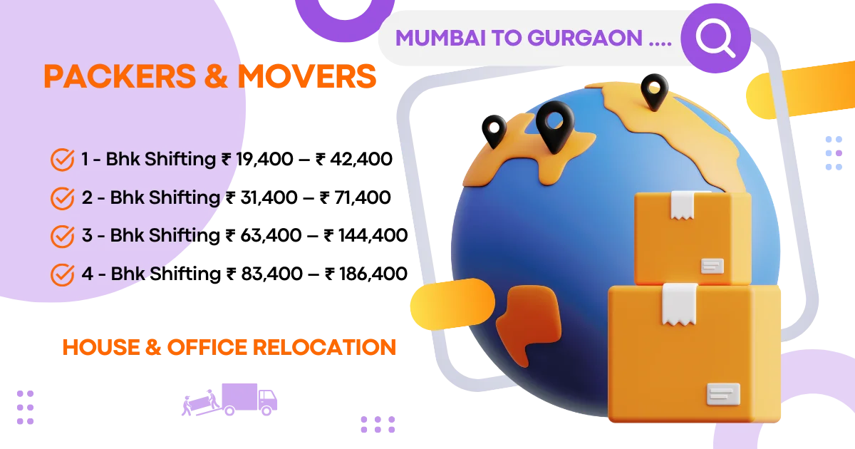 Packers & Movers Mumbai To Gurgaon